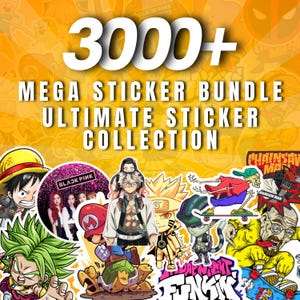 3,000+ Mega Sticker Bundle | Ultimate PNG Digital Stickers | Instant Download for Crafts & DIY Projects | Digital Product | Scrapbooking