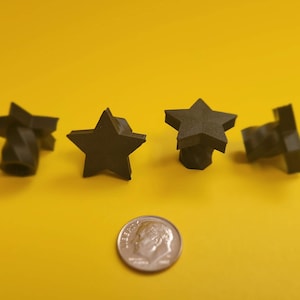 Black Star Tire Valve Stem Caps, for Schrader Valves. Bulk Listing