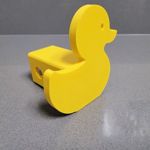 Rubber Ducky 2D Hitch Receiver Cap. 2 inch Receiver Plug. Several colors available. Made in the USA! 3D printed. For your Truck or SUV