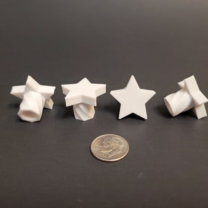 White Star Shaped Valve Stem Caps: Upgrade Your Tires with the Stylish Star Valve Stem Cap. Unique Gift. Ready to Ship! Schrader Valve