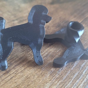Poodle Tire Valve Stem Caps. Available in several Colors. 3D printed with Eco Friendly Material. Ready to Ship! Schrader Valve cover.