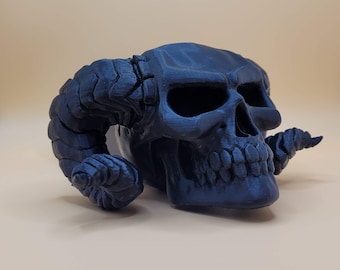 Demon Skull Trailer Hitch Receiver Cap. Fits 1.25 inch Receiver. Several color options. Made to order in the USA! 3D printed.