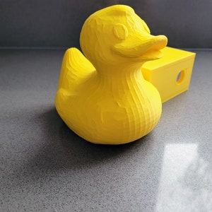 Rubber Ducky 3D Hitch Receiver Cap. Fits 2&quot; Receiver. Several colors are available. Made in the USA! 3D printed. For your Truck & SUV