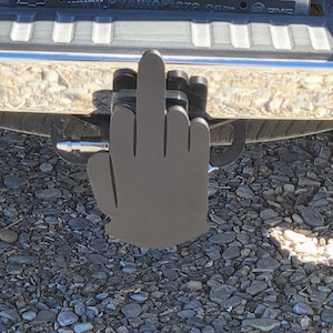 Middle Finger Hitch Receiver Cap. 2&quot; Receiver Plug. Several colors are available. Made in the USA! 3D printed.