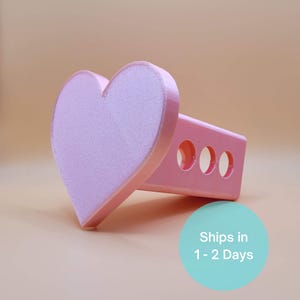 Heart Hitch Receiver Cap. 2" Receiver Plug. Several colors are available. Made in the USA! 3D printed.