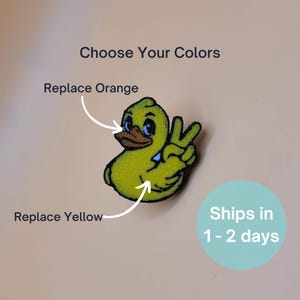 Peace Sign Duck Tire Air Valve Stem Caps, set of Four. 120+ Color Combinations. Made w/ Eco-Friendly Material. Schrader Valve Stem Cover.