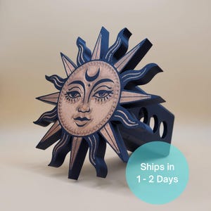 Boho Sun Trailer Hitch Cover – Custom Color Hitch Plug for 2” Receiver | Celestial Truck & SUV Accessory | 3D Printed Gift