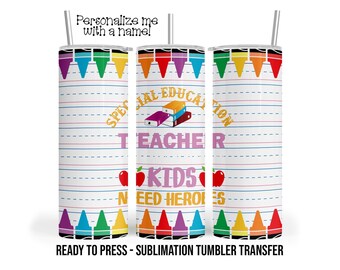Sublimation Tumbler Transfer Print 20oz Tumbler, Ready To press Heat Transfer