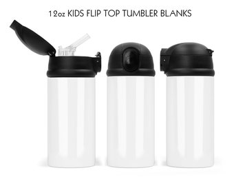 12 oz Kids Sublimation Flip Top Sippy Tumbler Blanks