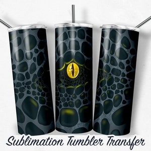 Dragon Eye -  Sublimation Tumbler Transfer Print For 20 oz - 30 oz  Tumbler - Ready To Press