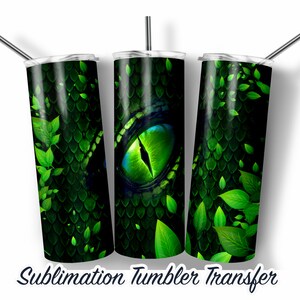 Dragon -  Sublimation Tumbler Transfer Print For 20 oz Tumbler - 30 oz  Tumbler - Ready To press - Heat Transfers