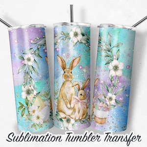 Easter -  Sublimation Tumbler Transfer Print For 20 oz Tumblers - 30 oz Tumblers - Ready To press - Heat Transfers