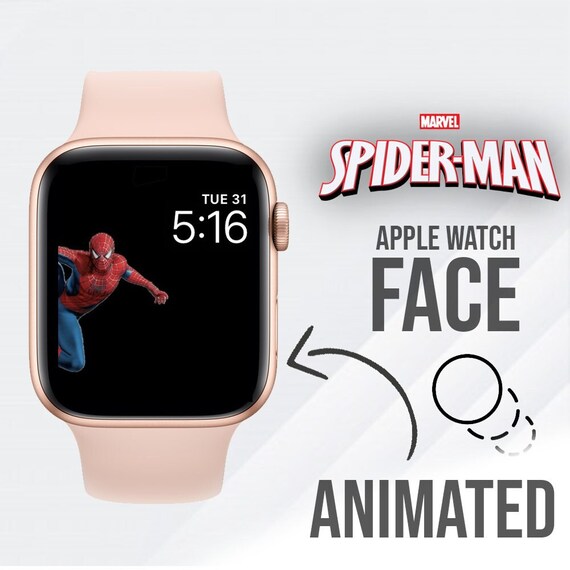 ANIMATED Flying Spiderman Apple Watch Face | Etsy Australia