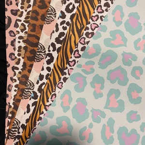 Animal print key fob wristlets | badge holder | ID lanyard | key lanyard | keychain