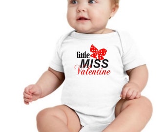 Little miss Valentine- Onesie - Valentine’s Day - Daddy’s girl