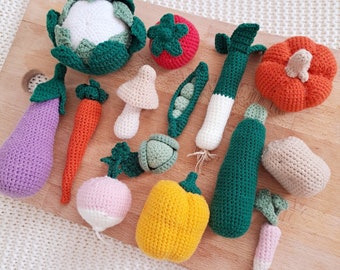 Légumes en crochet pour dinette