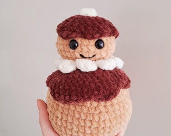 Peluche gâteau au crochet : amigurimi