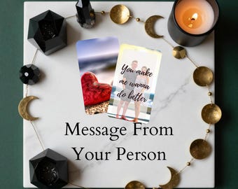 Printable Love Oracle Deck | Message From Your Person Oracle Cards | Digital PDF Relationship Oracle