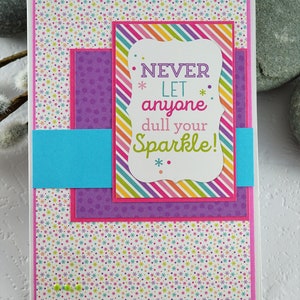 Kids greeting card, rainbow, fairies, blank greeting card, Carte de voeux pour enfants, arc-en-ciel, fées, carte de voeux vierge