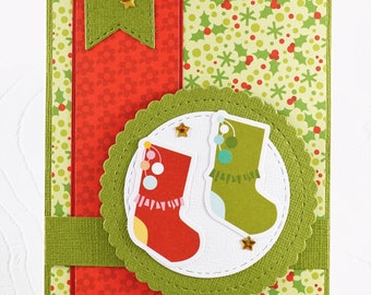 Christmas greeting card , blank, no text inside, Carte de voeux de Noël , vierge, pas de texte à l'intérieur
