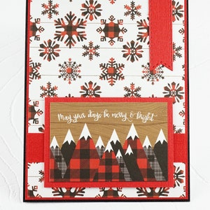 Christmas greeting card with house, blank, no text inside, Carte de voeux de Noël , vierge, pas de texte à l'intérieur