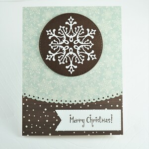 Cream colored blank Christmas card 5 x 7, no text, with envelope, handmade, Carte  Noël vierge de couleur crème, sans texte, avec enveloppe