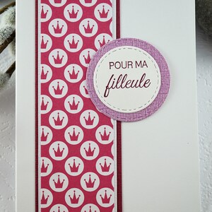 Pour ma filleule carte de souhaits, sans text, avec enveloppe