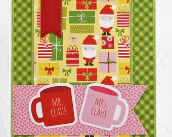 Christmas greeting card , blank, no text inside, Carte de voeux de Noël , vierge, pas de texte à l'intérieur