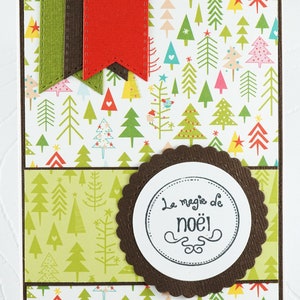 Christmas greeting card, blank, no text inside, Carte de voeux de Noël , vierge, pas de texte à l'intérieur