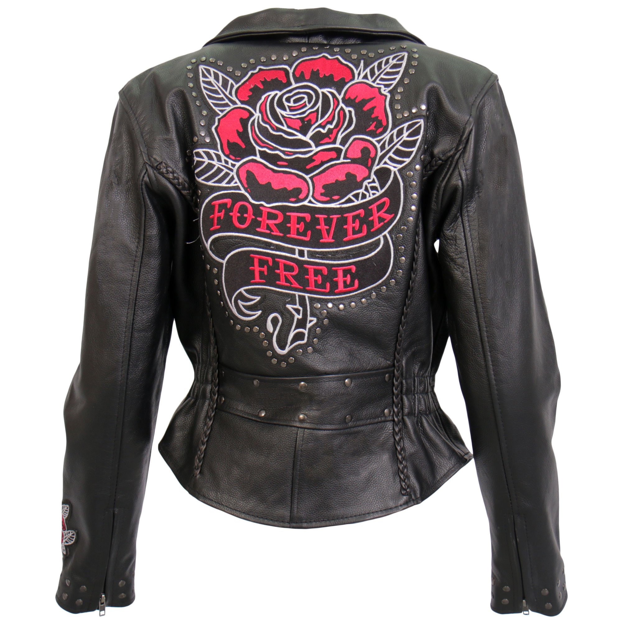 Rose Leather Jacket - Etsy