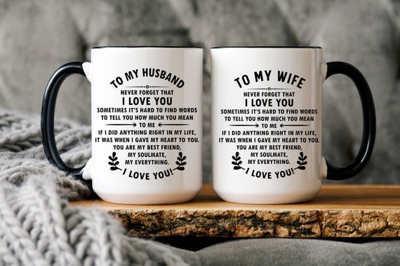 Husband Gift From Wife, I Love You Coffee Mug for Wife Anniversary Gift for  Couple to My Husband Fathers Day Gift for Husband on Wedding Day - Etsy