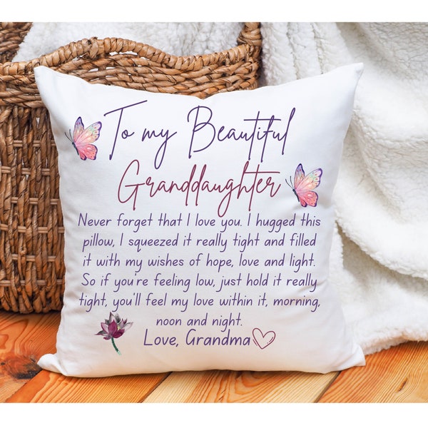 Granddaughter Pillow - Etsy