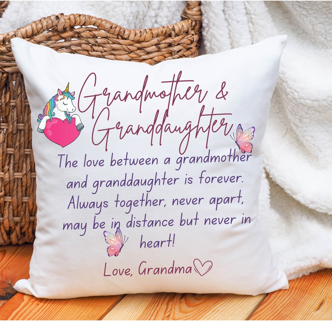 My Granddaughter Pillow Case With Pillow, Granddaughter Gift From