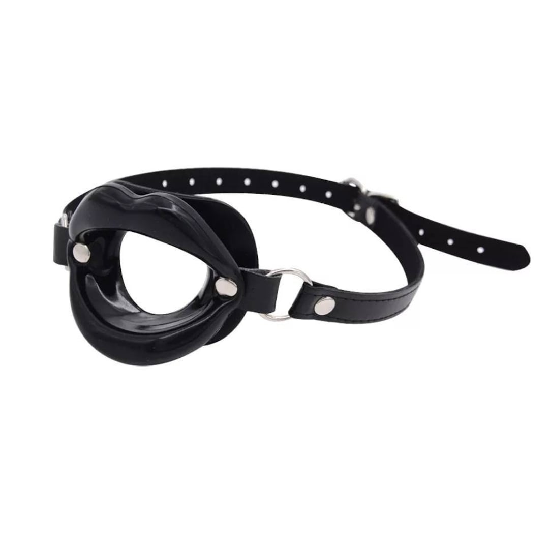 Black Bondage Blowjob Ballgag Restraints Bdsm Etsy