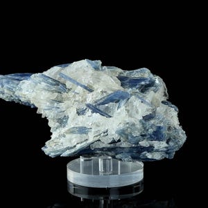 Natural Kyanite on Quartz Crystal: Healing Energy, Tranquility, and Balance