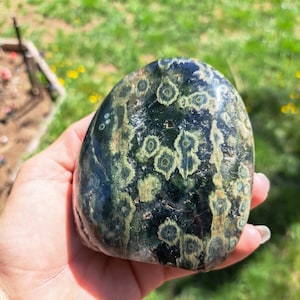 Ocean Jasper Free Form Stone: Natural Beauty for Crystal Healing or Meditation Practices