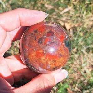Ocean Jasper Sphere - Gemstone Sphere, Metaphysical Crystal, Crystal Collection