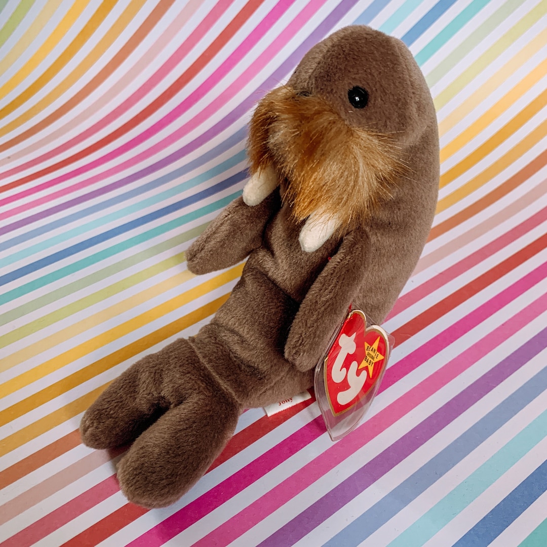 TY Beanie Baby Jolly the Walrus 1996 MWMT Etsy