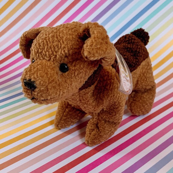 TY Beanie Baby Tuffy the Terrier 1996 MWMT Etsy
