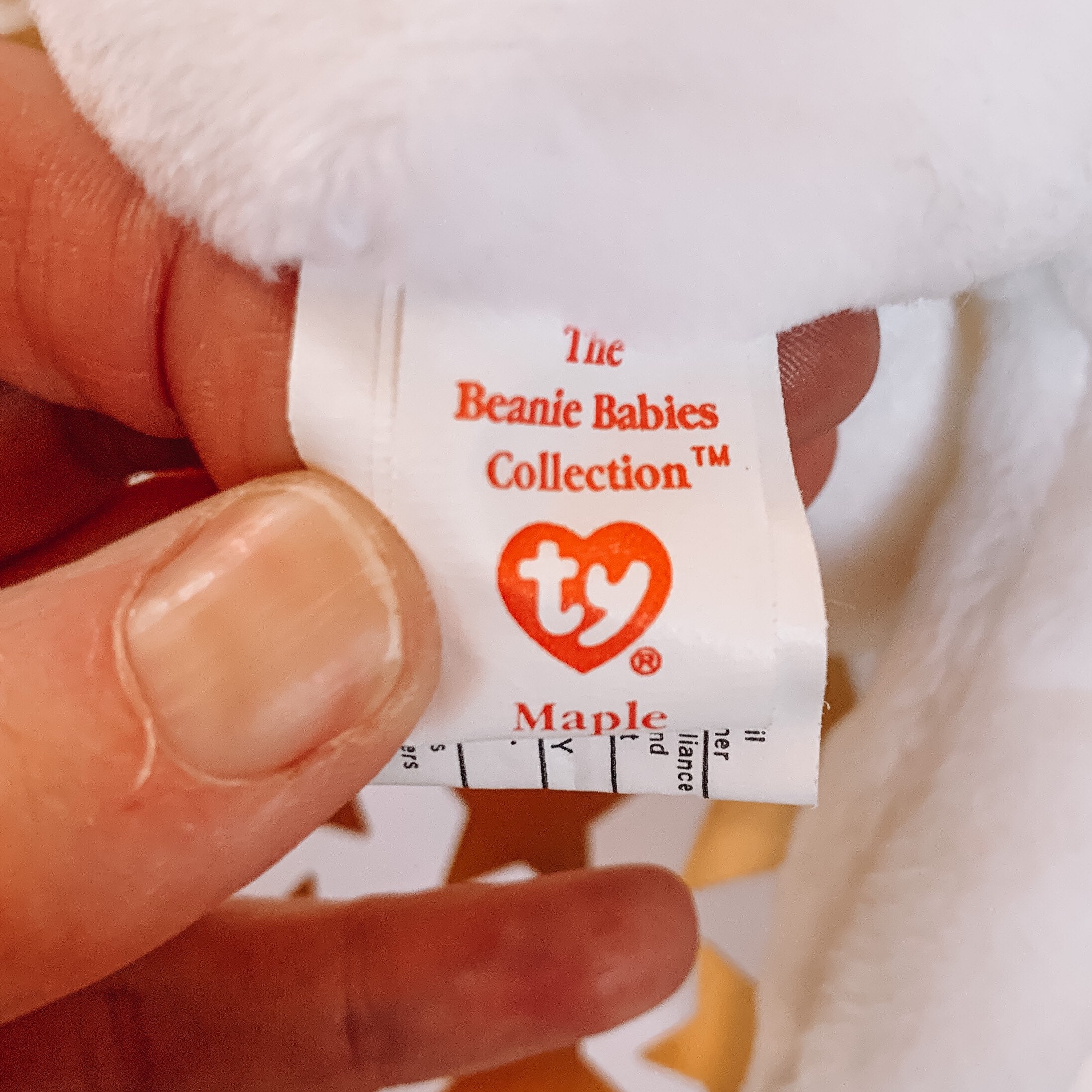 TY Beanie Baby Maple the Bear 1996, MWMT Etsy