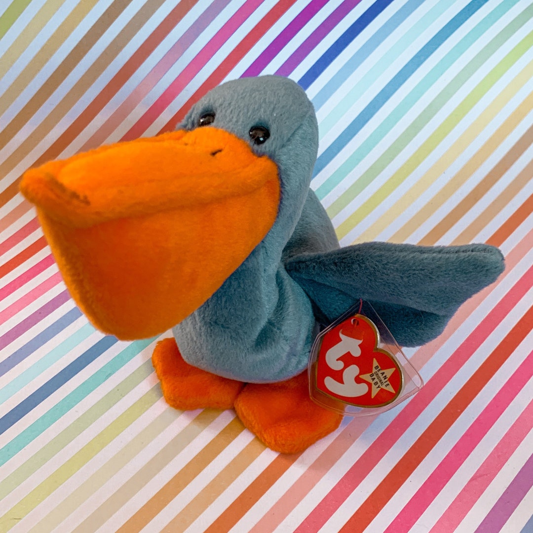 TY Beanie Baby Scoop the Pelican 1996 MWMT Etsy