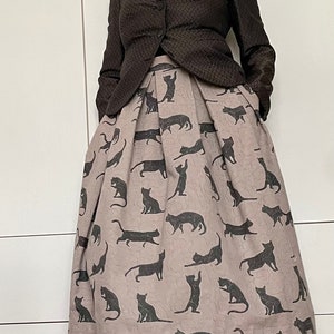 BLACK CATS skirt with pockets image 2