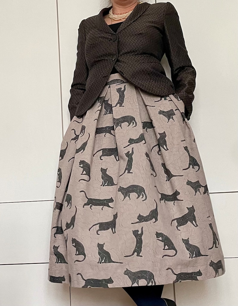 BLACK CATS skirt with pockets image 2