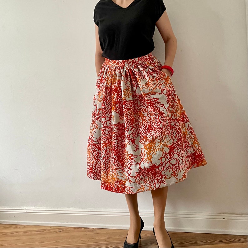 CORAL Skirt with Pockets image 2