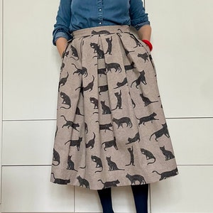 BLACK CATS skirt with pockets image 5