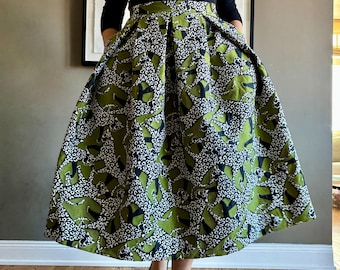 Vintage 90s Skirt / Ralph Lauren Novelty Print Scenic Equestrian