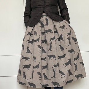 BLACK CATS skirt with pockets image 6