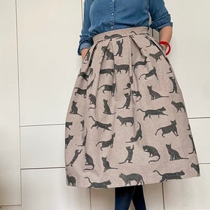 BLACK CATS skirt with pockets image 3