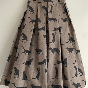 BLACK CATS skirt with pockets image 9