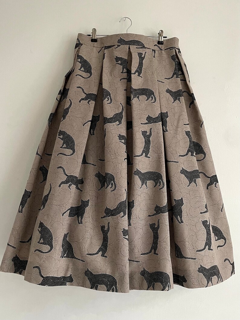 BLACK CATS skirt with pockets image 9